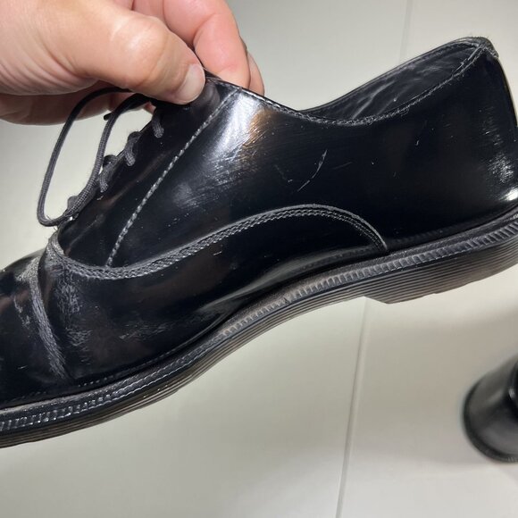 Dr. Martens Mens Fawkes Black Dress Shoes Size 10 Black Oxford Henley Sole main image 4
